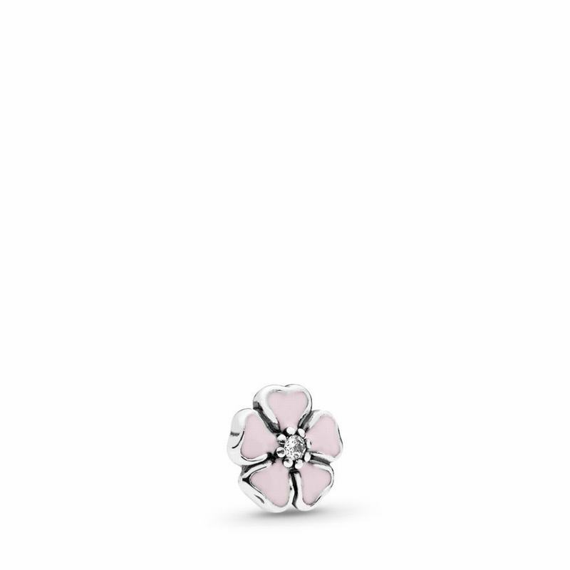 Pandora Australia Cherry Blossom Petite Locket Charm - Sterling Silver | NEKLJO341